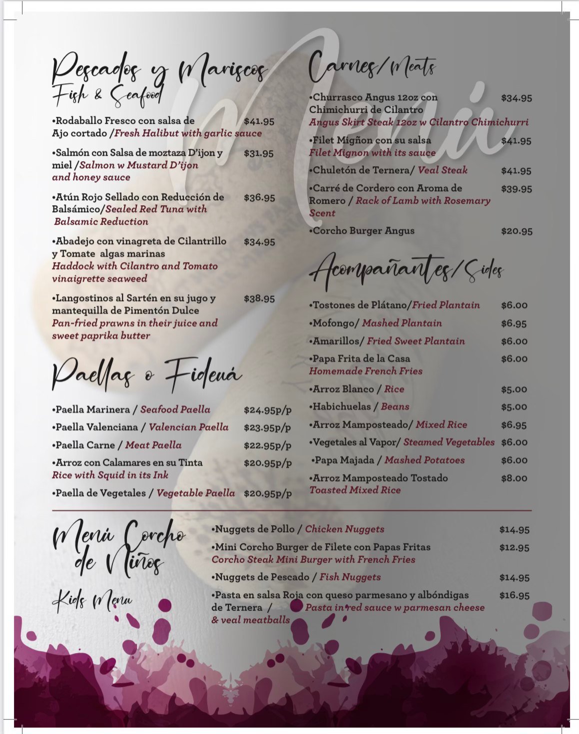 MENU 2 MENU 2